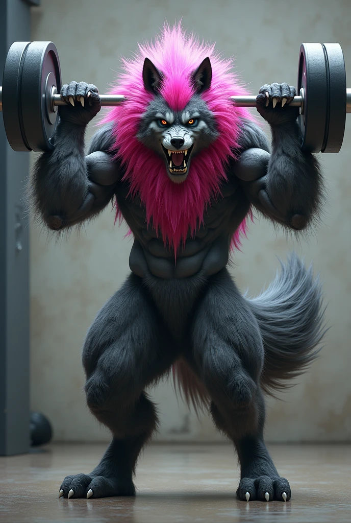 Gay furry muscle bodybuilder cum
