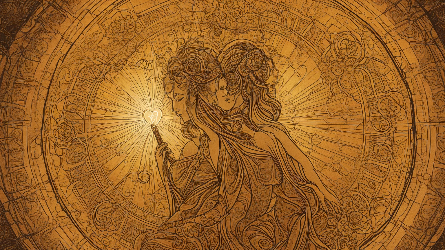 The card "The Sun" in the Tarot is a radiant representation of energy, vitality and optimism. It depicts a large bright sun in the sky, radiating golden rays in all directions. In the center of the letter, there is a human figure or child who is standing, with his arms outstretched, bathed in sunlight. Flowers and sunflowers grow around, symbolizing vitality and rebirth. The scene is joyful and vibrant, conveying a sense of happiness and fulfillment. The card "The Sun" represents inner enlightenment, confidence, mental clarity and the joy of living. It symbolizes a period of growth, success, and fulfillment. The central figure represents our true essence, free from the limitations and shadows of the ego. The sun encourages us to express our authenticity and shine with our full potential. This letter also carries a message of trust and hope, reminding us that even in the darkest moments, light always returns. It's a reminder to enjoy life, find pleasure in the simple things, and connect with the positive energy that surrounds us. The sun invites us to nourish our soul and share our light with others. It is a symbol of vitality, enthusiasm and success, suggesting that we are on track to achieve our goals and enjoy meaningful achievements. The letter "The Sun" inspires us to radiate positivity, warmth and joy, illuminating not only our own path, but also the path of those around us.