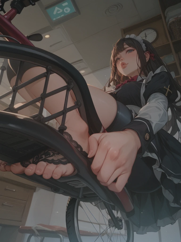 (White panties taken off)