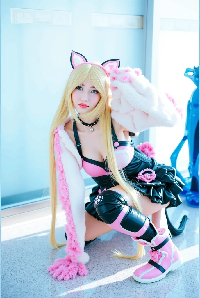 blond woman in a pink top and plaid shorts with a chain around her waist, bound arms
arms behind back, beautiful young catgirl, pink body harness, attractive cat girl, 18 years old, katelynn mini cute style, very sexy outfit, very beautiful cute catgirl, 1 6 , outfit photo, girl with cat ears, taken in 2 0 2 0, catgirl