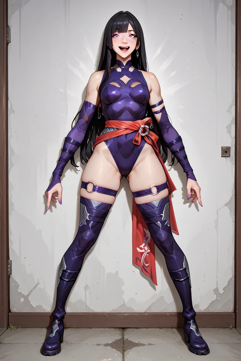 Figure, Mileena, sexy pose, big breasts, bubble but, mask, Taken from behind