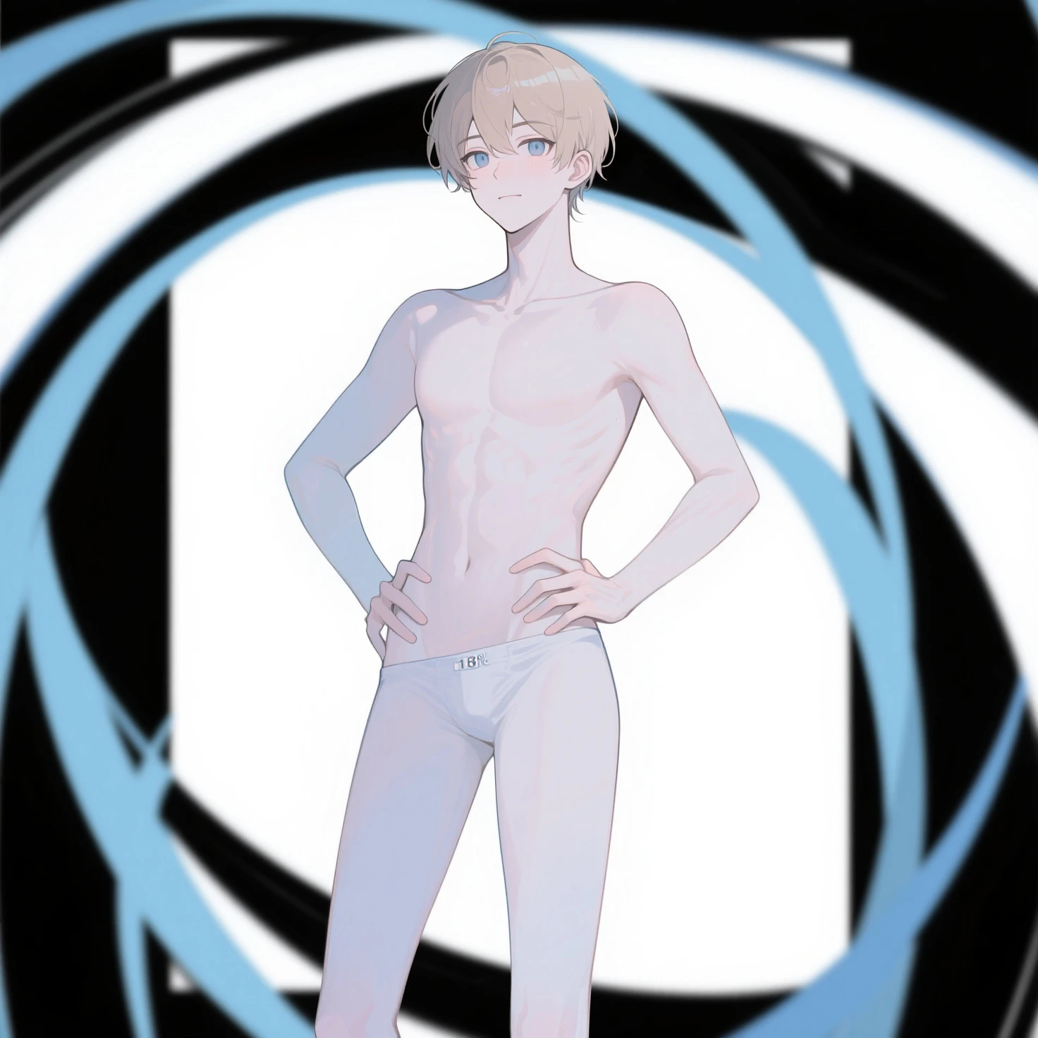 By bebebebebe, by lostgoose, by goonie-san, solo, standing, masculino, axolotl, sexi, hair, smiling, hagry, full body ,nude
