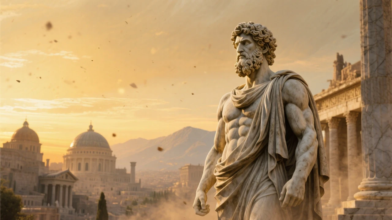 Greek statues that show strength