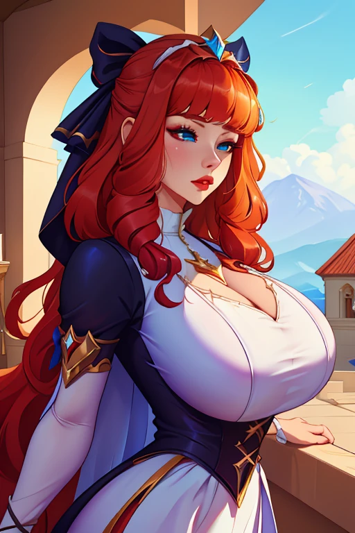 Character woman style beautiful breasts symmetrical medium breasts Fiona queen Anna of Arendelle with war marks Cartoon image of a woman .Ilustra??o estilo desenho animado, estilo de arte dos desenhos animados, estilo de arte dos desenhos animados, digital illustration style, estilo atompunk design de personagens altamente detalhado, arte digital detalhada coragem, Forest fan art, Design de personagens de retrato, beautiful digital illustration, retrato de alta qualidade, Arte em quadrinhos, mulher jovem cabelo com transas lindas . Queen Anna of ArendelleBeautiful lined eyes Medium large bust and wonderful sexy clothes. image expression of sexual desire from waist to head illustration Queen Anne of Arendelle atompunk style Fallout 4 style pose playboy magazine