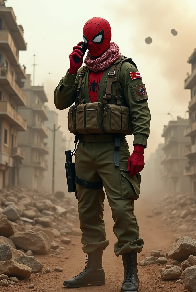 masterpiece, Deadpool (Deadpool - Yes, again!), wearing his Futuristic djellaba, It looks Sleek on him, Warmcore, <lora:TagineXL:1> Tagine, <lora:AJLABIY:1> jlby-xl,