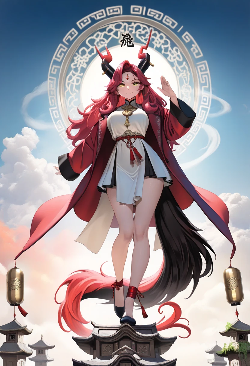 a painting of a woman with long hair and a flower in her hand, korean art nouveau anime, japanese goddess, flowing hair and long robes, anime fantasy illustration, inspired by Sōami, akira from chinese mythology, japanese art style, a beautiful kitsune woman, inspired by Nōami, inspired by Tsukioka Yoshitoshi, autumnal empress