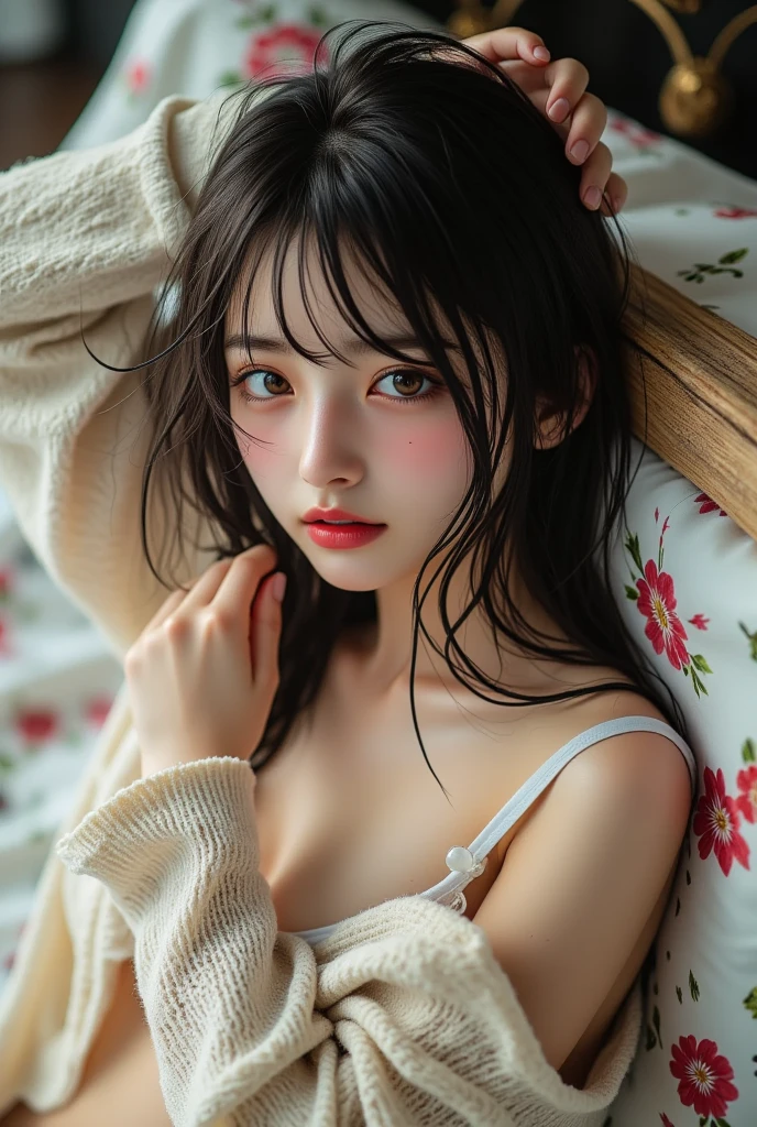 Urzan-6500-v1.1, (RAW Photos:1.2), (Realistic:1.4), Beautiful detailed girl, Very detailed eyes and face, Beautiful and detailed, Ridiculous, 信じられないほどRidiculous, Huge file sizes, Very detailed, High resolution, Very detailed, Highest quality, Tabletop, One Girl, 16 years old, ((Very detailed)), ((Dynamic pose))), (Camel Toe), (Open your mouth)),((Droopy eyes)),((Round face)),((Curl the inside of your hair)), (avert your eyes:1.1),Face close-up,(((黒いplayboy bunny)))、Upper Body、Black costume、With bangs、((thin))、the body is slim、((Looking down)、((Eyes Wide Open))、(((Angle from below))、(D cup milk))、((Gorgeous Bra))、skirt、Eyes Wide Open、((((surprised))))、surprised, (((big breast, size D cup, bare-breasted, show nipples, show vagina, breast bigger than torso, open legs)))
