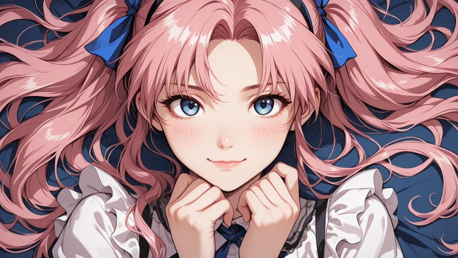 Anime Girls with long hair and blue eyes in a pink shirt, Cute girl anime visuals, (Anime Girls), Anime Moe Art Style, cute Anime Girls, maAlso kitagawa fanart, sayori, Beautiful anime school girl, Anime Best Girl, pretty Anime Girls, Smooth anime CG art, Official Artwork, extremely cute Anime Girls face, Official Art, Also