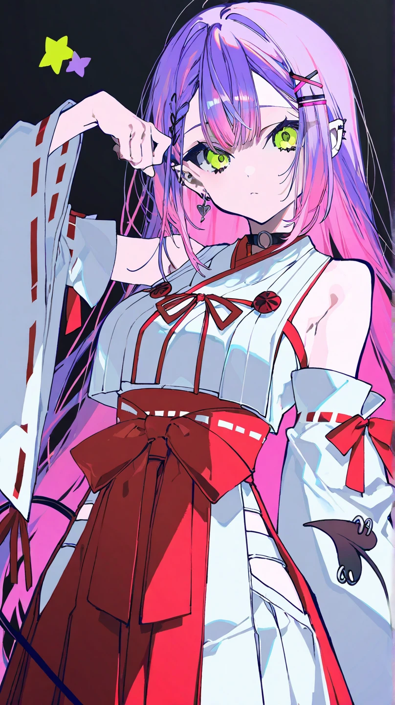 barefoot,1 girl ,pink hair,red eyes,The colors are pastel,smirk,The corners of the eyes are bloodshot,Open wounds,There is a knife in the hand,There is blood on the mouth,yandere,Blood-colored pupils without protruding pupils