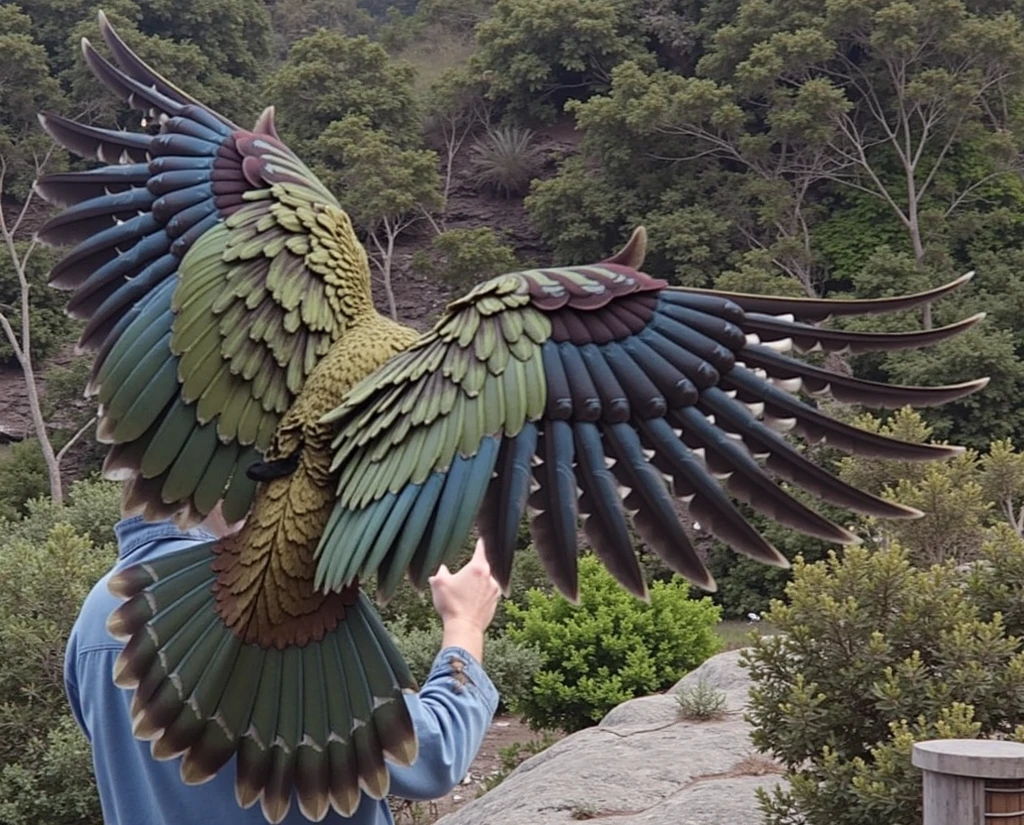 Beautiful bald eagle tattoo with fireflies in an enchanted forest location