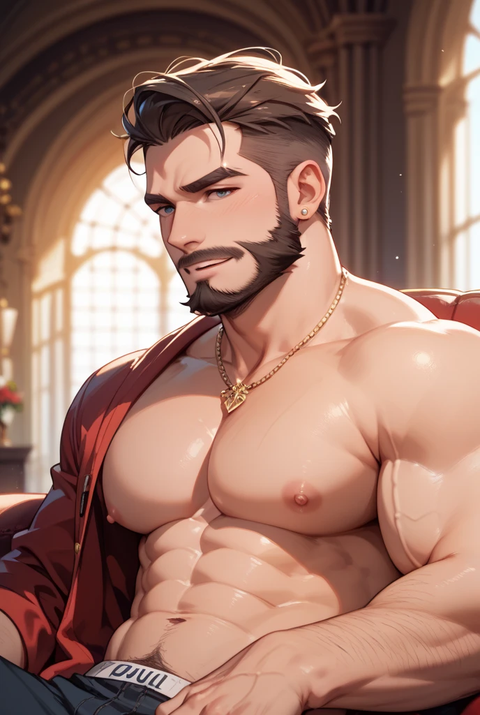 Homem Moreno fantasiado de tigre, Sexy, peludo,