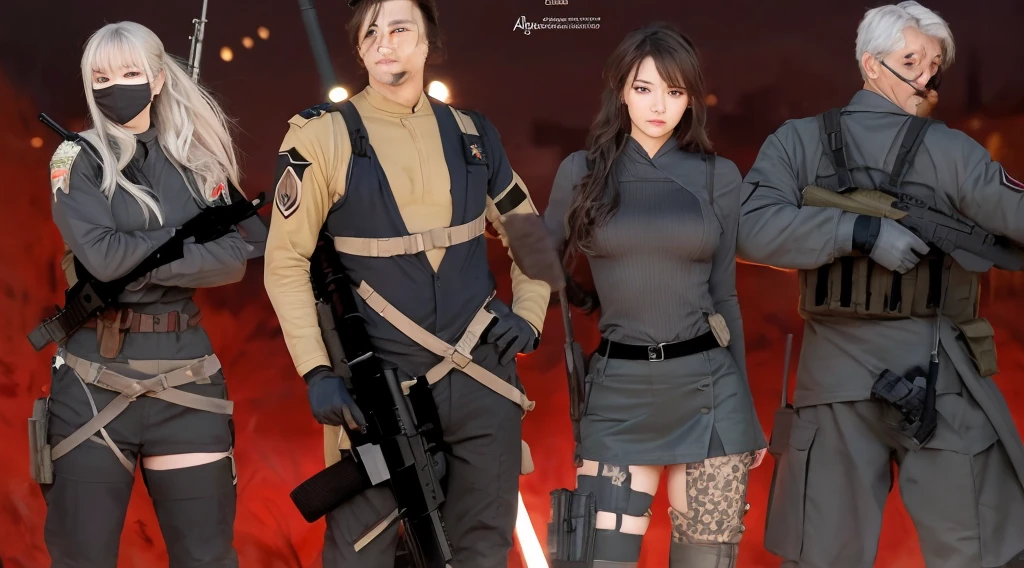 サイバーpunk、woman、wild、black、Erotic、sexy、metal、silvery white、Brown、copper、Armor、hat、goggles、punk