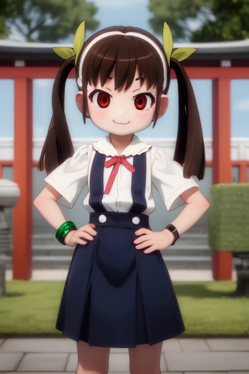masterpiece, High resolution, Realistic, Black Hair, Asian Girl, Ponytail, Hair Ribbon,(very young face).○, A girl wearing a pink idol dress (((Beautiful thighsを露わにするキラキラアイドルドレス:1.2)))、(Wearing folded over, Too short mini frill skirt), (Black Hairのアジア人), Outdoor, ponytail, Are standing, Outdoor, wearing red Backpack, (Backpack:1.1) (赤いBackpack:1.2)、((Beautiful thighs:1.39)),((Lovely:1.4)), Standing Full Body, wearing red boots, (boots:1.2), Pony Neck Ribbon, Red hair ribbon 