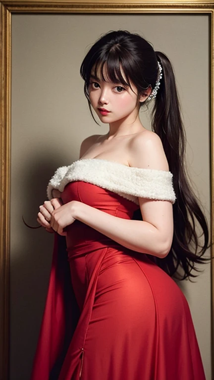 Beauty, beautiful女人，Have a perfect body：1.4，Layered Hairstyle，((Big breasts)), ((D cup)), Visible cleavage，Bare shoulders, Highly detailed face and skin texture，Double eyelids，Skin Whitening，Long hair，Whitening long legs，Standing by the sea, Fashion girl, Red lips, Sweet maiden, beautiful妆容, detail, lifelike, Very detailed, amazing, beautiful, Young and energetic, high quality，High Definition, rich and colorful，Exquisite, Smooth skin, The skirt is short, Lift the skirt with your hands, Elegant and charming posture, Official Art, Extremely detailed, Movie atmosphere, Soft colors, Natural skin texture,