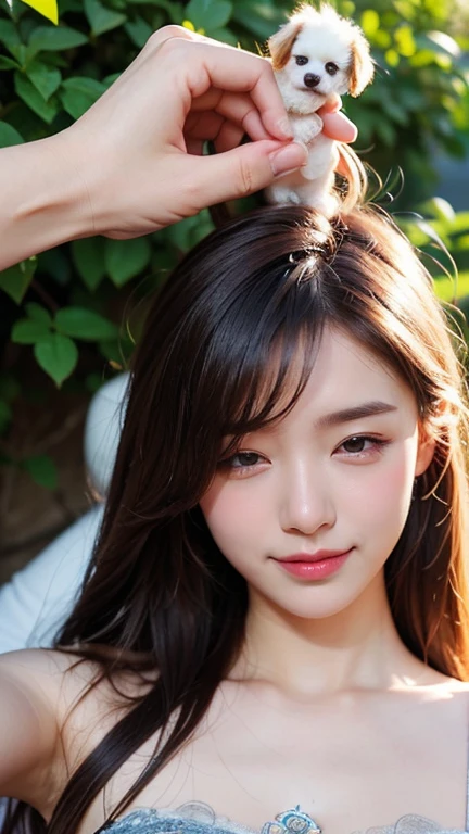 (best quality, 8k, masterpiece: 1.3), ((((((extremely giant breasts: 0.8))))), single ponytail, (beautiful face:1.3), Cherry blossoms are in full bloom, full of cherry blossoms, Floating cherry petals, Gorgeous, nude , full body