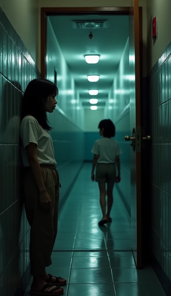 Night School、(Dark men's toilet), dark tile walls with a bluish tint,,,,,,,,,,,,,,,,,,,,、Dirty men's toilet、dark ilumination、Toilets、Tight spaces、Trying to rip a girl's shirt off from behind, Girl who resists、No window, Composition from below、school skirt, I am an 11 year old girl、A slender, tits out, thighs thighs thighs thighs、Kojiri, Too cute girl, a cute Japanese girl, Images of girls, and curvaceous Lolita, Realistic 11 year old girl, no-makeup, bra very, length hair、Medium Hair, short-hair, a baby face, japanese beauty girl, (photographrealistic: 1. 4), Shot with Canon 5D MK4, Shot with Canon EOS 5D Mark IV, Shot with Canon EOA 6 D Mark II, The texture of the face and skin is very fine, Narrow-eyed, double eyelid, (8K, top-quality, masterpiece: 1.2), ( realisitic, photoRealstic: 1.37), super detailing, one girls, cute little, Lolita, a junior high school student、A lot of graffiti on the wall、Face stained with tears、Take off your underwear and get naked、11-year-old girl raped in men's bathroom、Tears and despair
