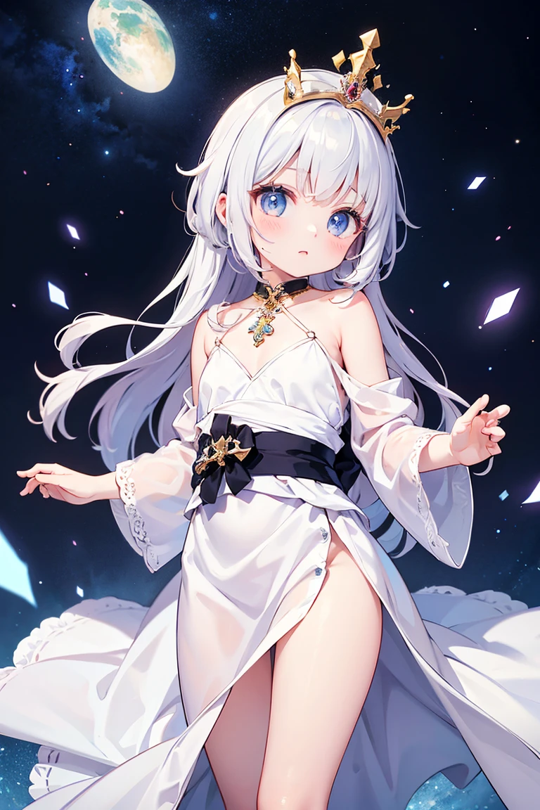 fair girl, (((((small)))), Show, Sticking out tongue, short hair, Brown, 8k, Professional photography, Beautifully, Clear, In the woods, sun, Light Leakage, masterpiece, (fair)))), (Reality)))), Smile, excellent, Angel, young,A girl with long white hair, White skin, and red eyes, In the forest under movie lights, Dark and low light. She wore a white dress with golden accents, Her eyes focused, Looking at the audience. Her skin is very fair, Her face is delicate and perfect, masterpiece, Highest quality artwork. This image is an extremely detailed 8K CG wallpaper, Film-like tones with artistic film lighting and neutral filter,Cross-shaped pupil, Bikini,miniskirt,shy,Legs open,Kneeling,Sitting on the bed wearing JK, Medium breasts,Lower breasts
