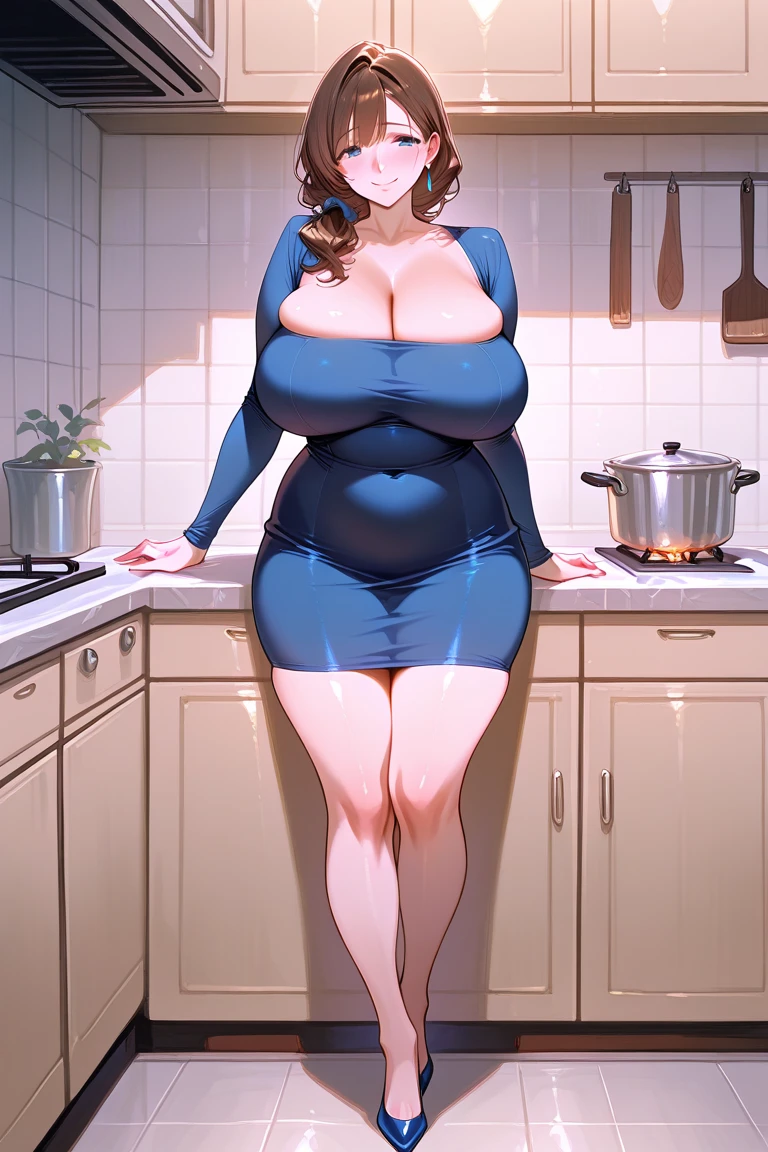 (be familiar with, masterpiece, highest quality, complex),
cowboy shot, Kyoka Tachibana,
big breasts,
1 girl, alone, backyard、
cute eyes, beautiful face, perfect round butt,
fit and body, female pervert,
alone, pale skin,
blue eyes, ((beautiful mature woman)),
(Big cleavage、BIG Crewneck、Grey tight dress:1.2),
enchanting smile, naughty face, Sweat, vapour, embarrassed, blush, Excited, ((spoken heart, Lines、gasp, Sound effect))
Full body diagram、accessorieodel standing)、Stylish、REAL、 Milf in the kitchen