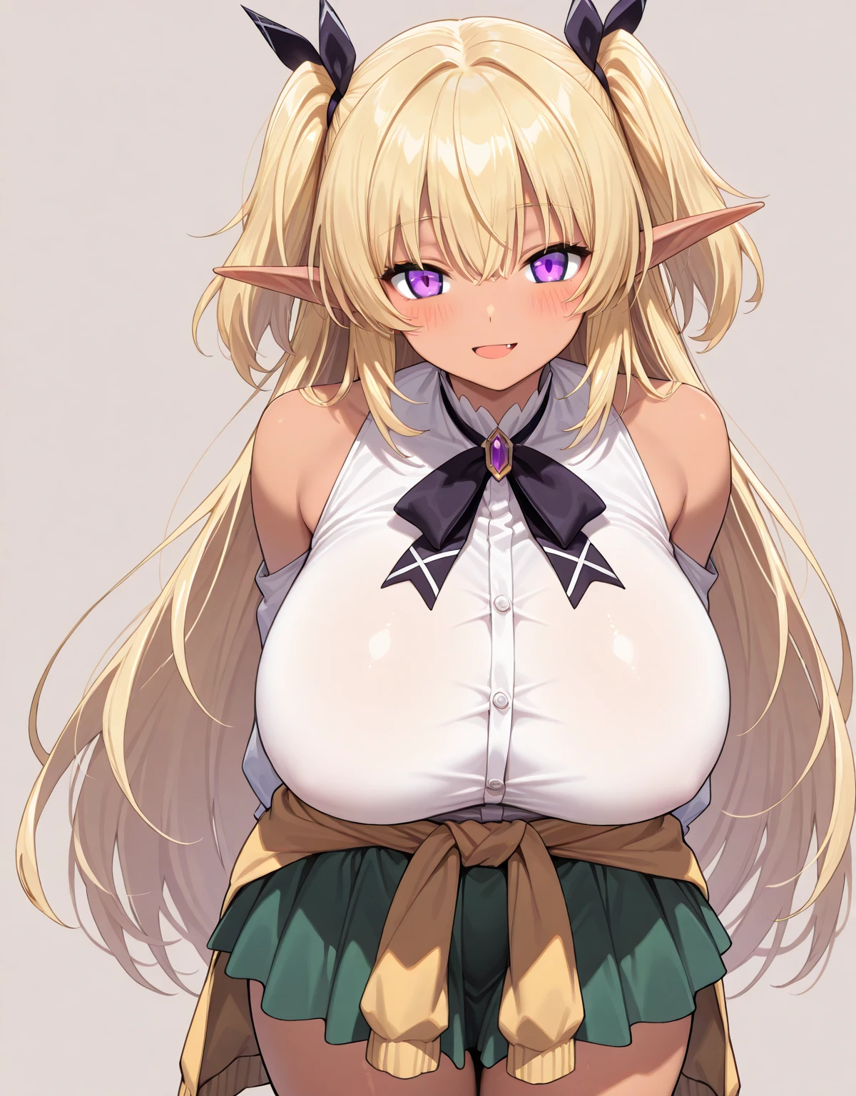 Anime. 1girl . Elf. Slave. Pregnant. Barren pregnancy. Slave collar. Shackles. Dirty tunic. Torn tunic. Blonde. Long hair. Green eyes. Beautiful eyes. Pointy ears. Cold. Runny nose. Sneeze. Sneezes. Snot flows from the nose. Covers his nose with his hands. Snot runs from the nose to the palms after sneezing. Contractions. Waste water Loss of amniotic fluid after sneezing. Full body. Standing.