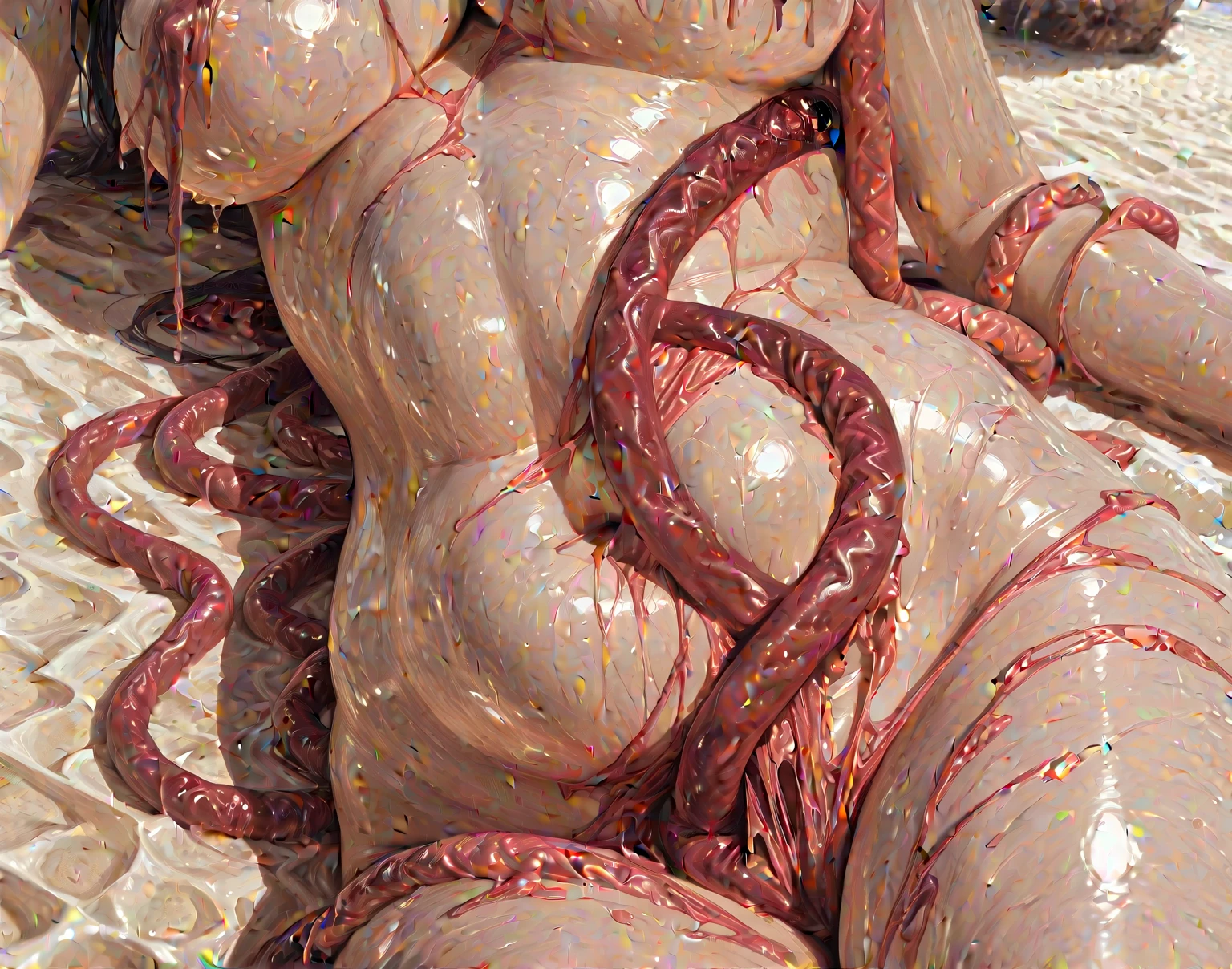 a girl with a large cock deeply in her mouth, beautiful detailed eyes, beautiful detailed lips, extremely detailed eyes and face, long eyelashes, photorealistic, 8k, high quality, hyper detailed, masterpiece, cinematic lighting, dramatic colors, beautiful vibrant colors, cinematic style