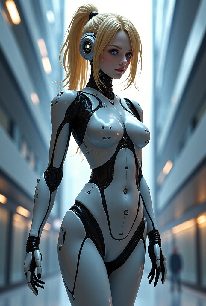Mass-produced female robot The same face same body same limbs Scenes that create multiple things at the same time upright posture Background Factory, nffsw, retinas, masutepiece, ccurate, Anatomically correct, Textured skin, Super Detail, high details, High quality, Best Quality, hight resolution