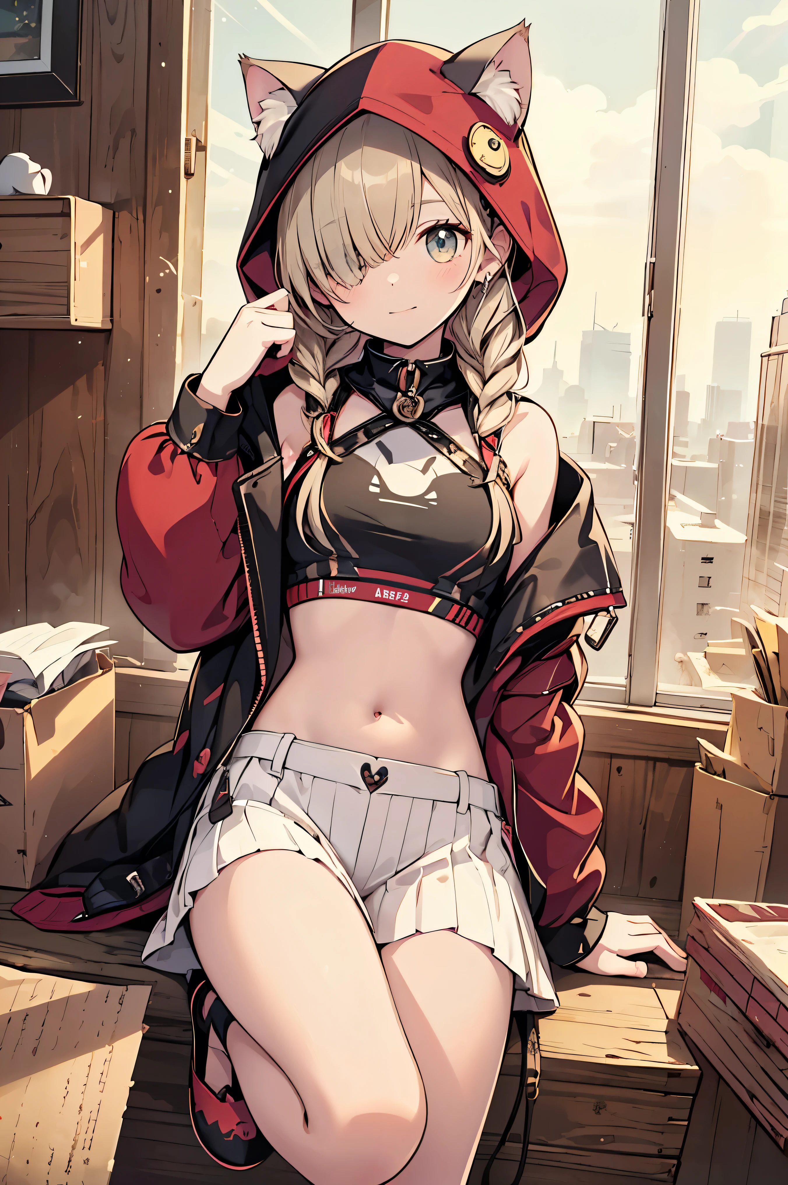 (dynamic angle:1.3, front view:1.1, breast focus:1.3, from below:1.2), (dynamic posing:1.5, sexy posing:1.2, leaning forward), (seductive smiling:1.3), ((looking at viewer, holding a cake)),highest quality、(real、photorealistic:1.4),(ultra high resolution, 8K RAW photo, clear focus), best qualtiy, natural lighting, field depth, (Bright pupils, detailed beautiful eyes, high detailed face), Red lip, (tight focus:1.2, from below), sexy posing, a girl 22yo old, teacher, wearing a , bootyshorts, Thicc, thin breast, long hair, blue eyes,off-shoulder dress, sweater dress, off-shoulder sweater, red sweater,garter stocking, cleavage:1.1, midriff, black shorts, black thighhighs, thigh strap, pretty girl, (highly detailed beautiful face and eyes,firm breasts),real skin,((black,hair,long pony tail hair)),thin pubic hair,cute,lovely, detailed eyes, This masterpiece is only visually stunning but also tells,(double breasted:1.2,under bust:1.2),(with sparkling eyes and a contagious smile),open mouth, Looking at Viewer, posed cleavage:1.2,pose muy sexy"