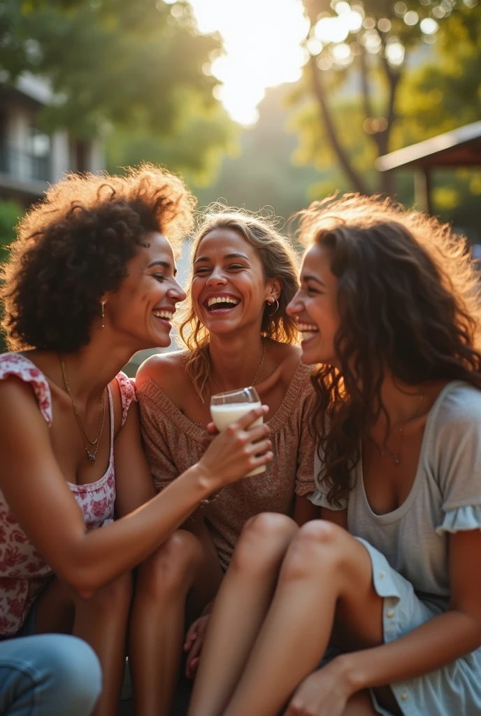 Scene of a photo with a series of laughs