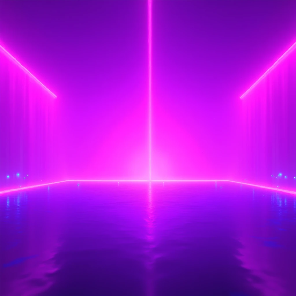A minimalist background with a striking abstract pattern of bold, parallel lines in vibrant colors like electric blue and neon pink