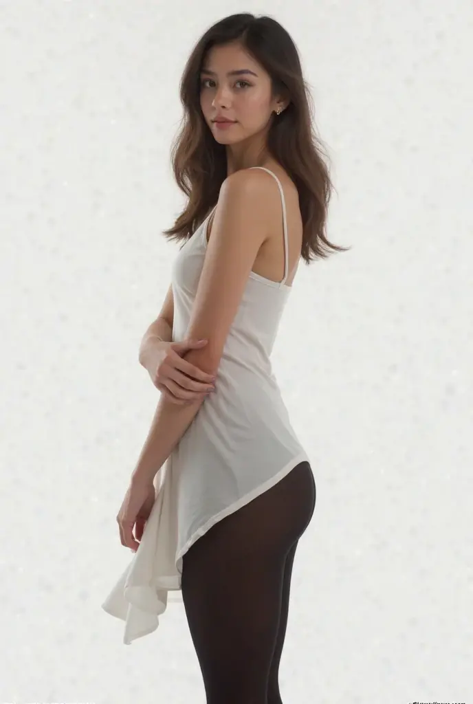 terrazzo，rays of sunshine，Back，Sheer tulle skirt，Light，Beautuful Women，24 years of age，darkly，yoga，
