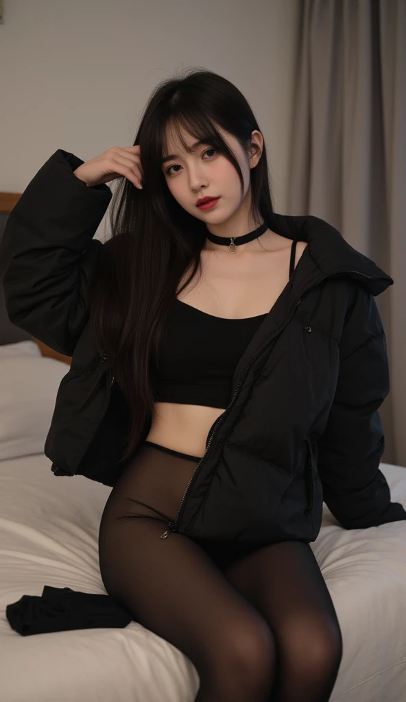 schwarzes Haar, Madison Beer, Nicola Cavanis, 8K, Top quality, Komplizierte Details, Ultra-Details, ultra high resolution, Meisterwerk, Nahaufnahme, (full entire body: 1.1), Schlank, smil, (Schminke: 0.4), (Flauschige blaue Augen: 1.21), blue Eyeull body)), 1girls, nur, 女の子1人, full entire body, ((full entire body)), Nahaufnahme, , ((hoch)), (((fit body))), (((Schlankes Gesicht))), Scharfes Gesicht, Scharfes, augenloses Haar, Lange Haare)) , (detailliertes Gesicht), Scharfes Gesicht, kleine Lippen, laying, ski underwear, (ski underwear), ((ski underwear)), (((ski underwear))) detailliertes Gesicht, Detaillierte Brust, , large chest, detail, , Beautiful girl with accentuated slender abs: 1.4, Sixpack Bauchmuskeln: 1.4, Bust Botox, big, Perfect Body, Detail Bein, (((schwarzes Haar))), ((schwarzes Haar)), (schwarzes Haar), bed indoor ski hut, (bed indoor ski hut), ((bed indoor ski hut)), (((bed indoor ski hut))), cute winter hat,