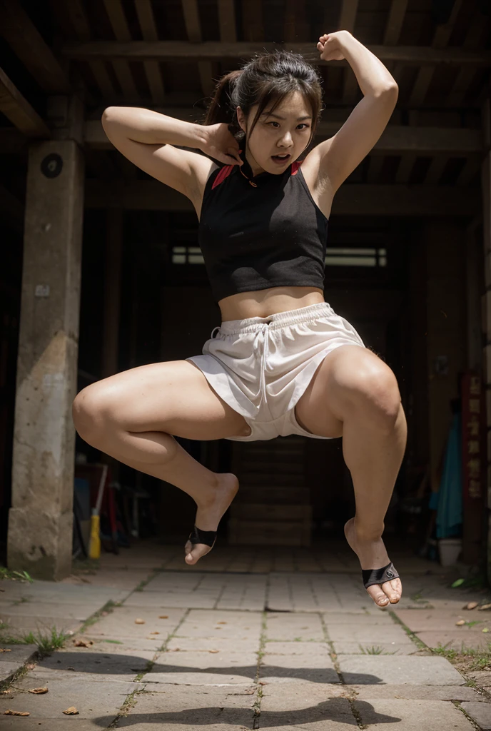 1 girl, 1 girl, Nahida \(genshin impact\), genshin impact, stirrup socks, stepping,(to throw from below:1.3), stepped on, to throw, low angle, without shoes, pies, looking down, toes, one foot out of frame, leg lift, Foot focus, barefoot, standing on one leg, depth of field, outdoor,( foreshortening:1.2), facial blur, blurred face, building, City, sky, cloud, Gigantic, mega size, Masterpiece, Best Quality, absurdities, ultra detailed