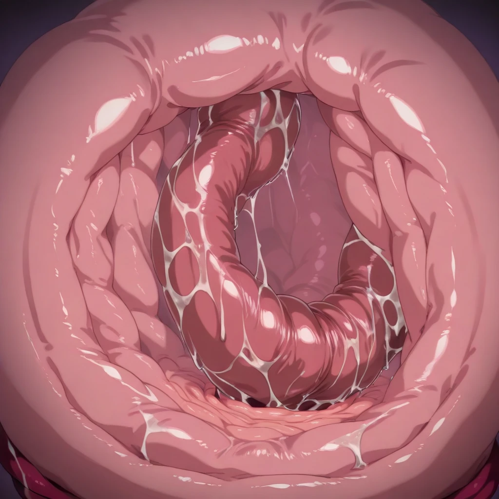 (((Erotic and grotesque:1.6))), Black Hair Girl, Crippling, Melted clothes, (In the stomach of a living thing), Being swallowed, Mucous membrane attached to the body, Mucous membranes penetrating the genital area, Pierce the stomach to expose the innards, Red background, Complex shapes, Slime \(substance\), masterpiece, (Highest quality, Very detailed), Melting Body,anatomy,(Browsing Caution),Vomiting bodily fluids,Prying open the genitals and penetrating the mucous membrane,grotesque, Slimy texture,(My body started to melt too...),bleeding from the genital area,,,Mucous membrane entering the mouth