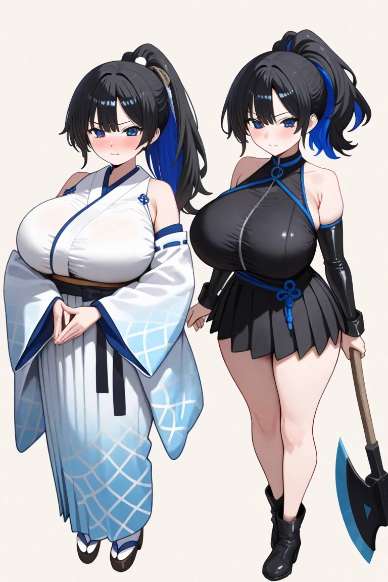 ((2girl,))japanese,japan festival,ponytail.((haori,))fundoshi,nsfw, glamorous, voluptuous, ,,shy,stand,twintail