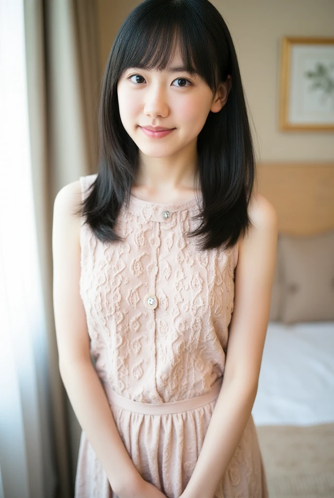 Highest quality、woman、Natural Skin、Fingerless、No arms、No hair、Upper body naked、flat chest,small nipples,erection of nipple,topless、Nipples