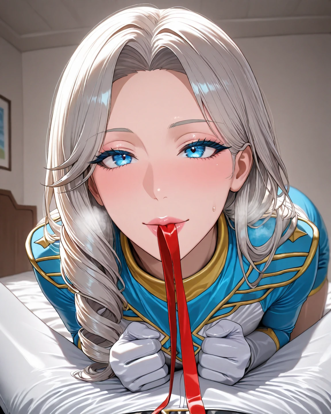 score_9, score_8_up, score_7_up, source_realistic, relaistic, 3boys, 1girl, hellsing, seras victoria, smug, relived  expression, , reliefd, looking at viewer, blue eyes, , ,  , , sucking , pov, front view, , Brown skinned male, bukake, , , three , arab male