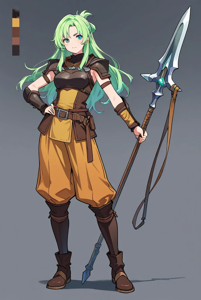 1 beautiful long-haired girl，Full body like，（European and American cartoon Q version，3D model rendering，Primitive barbarian style），Skinny archer，Floral decoration，Barbarians，Clash Royale style，Cartoon model rendering，low poly，highly details eye、beauitful face，Mini Dwarf，Complicated details，Full body standing painting，white backgrounid，tmasterpiece，best qualtiy，Best resolution，8K