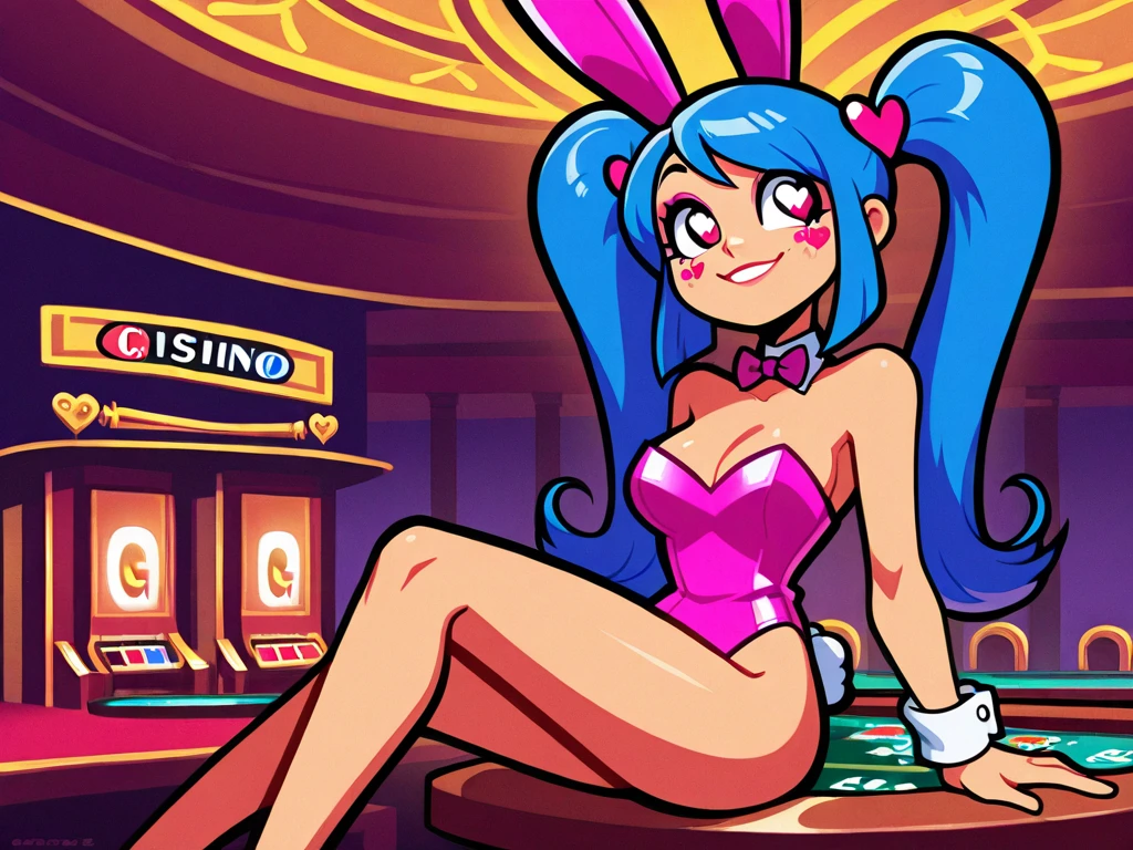 ((masterpiece、Highest quality))、Pixel Art、Famicom games、casino、Beautiful night view、(3 or more naked girls、12 years old、smile、fun、Various hairstyles、pubic hair)、(((Full nudity、Pussy、The characters are unique)))、(Glowing Skin、A pair of rabbit ears:1.3、Ribbon Hairband、Fishnet tights、A bow tie、Bunny Girls 3 or more)、roulette、Slot Machines、Cocktail、Champagne bottle、((The characters are unique、Various hairstyles))、Laughter