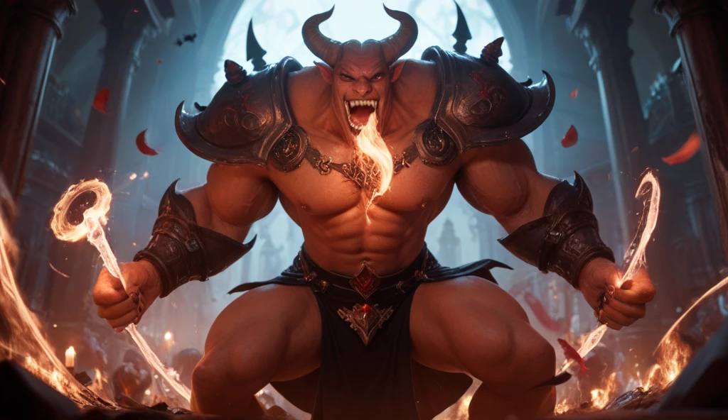 front view, close up view, loincloth, sfw, scars, forest, day, daylight, arm behind head, on waterfall, showering body, eyes mid closed), black nipples, (ultra detailed), a beautiful and detailed full size portrait of a male anthro dragon, scalie, dragonic, beast demon monster, dragon feets, wings (((membranous wings))), (((black body, red skin), smirk, open mouth, (scales, detailed scales, muscle anthro, buff, big pecs,) glowing eyes, green eyes (glowing), non-mammal breasts, looking forward, glowing eyes, big body, goddess, kenket, Ross Tran,ruan jia, trending on artstation,foxovh, cenematic lighting, detailed background, empty eyes, foreskin, tan body, tan scales, empty eyes, wet, night, big body, pronounced_browridge, muscular anthro, big muscles, big pecs, biceps, sunlight, big horns,