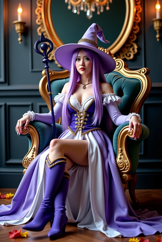 a photo of a very beautiful woman, as (queen:1.1), (nighttime:1.3), (throne:1.1) (8k, RAW photo, best quality, full body, ultra high res, photorealistic, masterpiece, ultra-detailed, Unreal Engine) --auto --s2