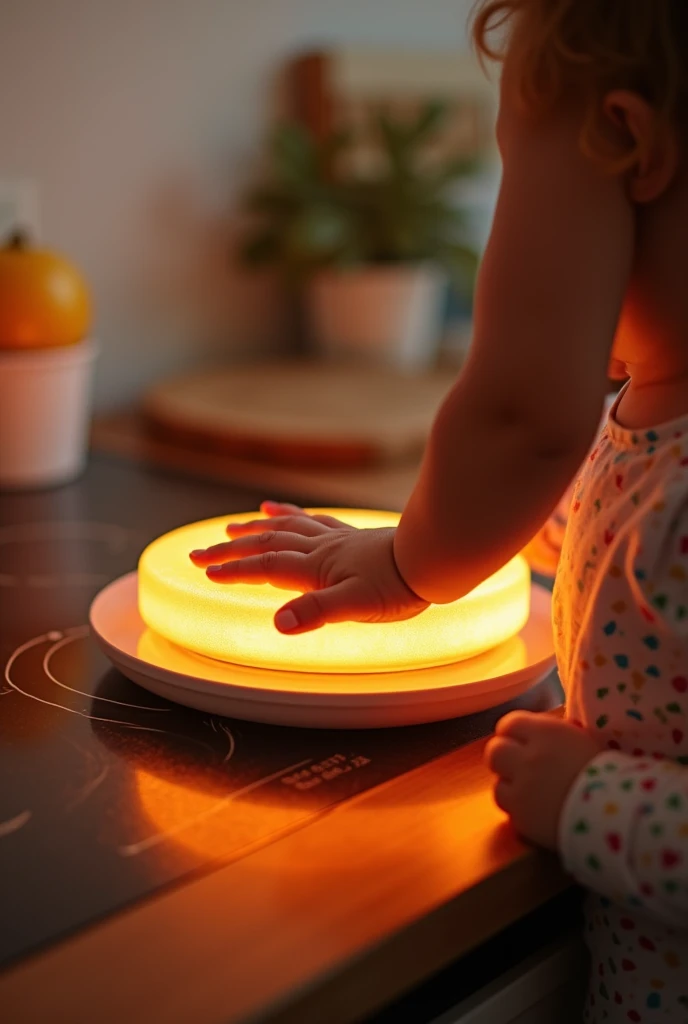 a girl BLONDE CHILD WITH LONG STRAIGHT HAIR, a pink moon lamp on a wooden stand, bright big moon, pink moon, moon light, giant pink full moon, mood light, full moon illumination, moon brightness, moon illumination, purple ambient light, lunar, moon backlight, moon, made of bright wax and ceramic,  purple color lighting, grumpy purple glow light, mood lighting