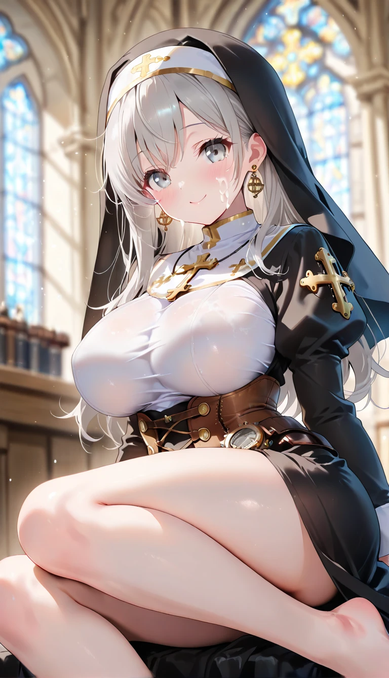 pieces fly、masterpiece、highest quality、Super detailed、High resolution、High resolution、8K portrait、Unity 8k壁紙のHigh resolutionCG、unity 8k wallpaper、cute type little:1.5、:1.5、Highly detailed CG unity 8k wallpaper、realistic、real person、cute type little、 portrait photography、shiny skin、High resolution、(s old:1.2)、(1 girl)、beautiful clear eyes、very detailed explanation、delicate face、nice lips、slender body、Same with big breasts thin waist、thin legs、(church:1.6)、
1 girl, cute type, perfect face, seriously, (blush:1.5),((There are a lot of people nearby:1.4))
Same with big breasts,((Scapula:1.2)),(((clothing lift:1.5))), (((I have nipples))), Detailed description vagina,show vagina,spread legs,spread ,((cum in vaginas:1.3))