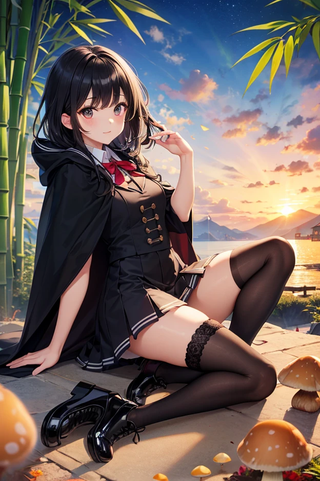 (masutepiece, Best Quality、超A high resolution、Photorealsitic:1.2、Isekai Fantasy),Ecchi anime style,Perfect focus,Perfect body、(beauitful face:1.4)、独奏、 1人の女性,Megumin, Short hair, Dress, Red dress, hat, Witch Hat, Belt bag,on the park,((Lying on your back:1.3)),(Spread legs:1.3) ,(Black Ultra Micro Panties,Panties that dig deep into the female genitals,very thin and narrow wet panties),(:1.4),Looking at Viewer, Cute, tiny chest,small tits, red eyes,  Dark hair,Beautiful detailed eyes, Detailed skin,Detailed clothing,Detailed panties,Detailed female genitalia,embarrassed:0.5, is crying:0.5,(Low position shooting: 1.5),(Panties close-up:1.42),full of sweat、(Ceiling from below:1.2)