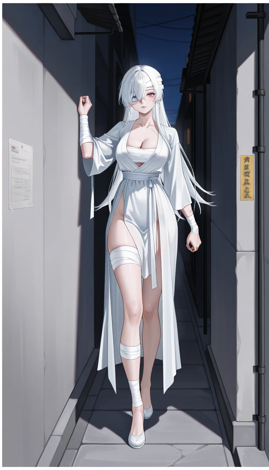 animated girl in a white clothes, sexy pose, girl wet, wet transparent clothes, girl wet by the Rain, wind, wet hairs, traces of water,raining, outdoor raining, storm, twister, bad weather , Lightning, orages, Grey sky, nuageux, frontline girls, des chevaliers, seductive animated girl, sexy, best rated on pixiv, Tendances sur ArtStation pixiv, Anya de la famille Spy X, avec un miroir, female character'anime, du jeu vidéo Azur Lane, les gars, (animated girl), style voie d'azur