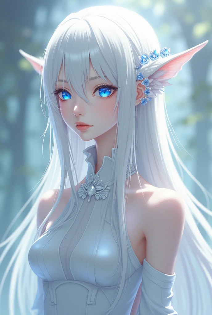 a young and beautiful elf princess, with elven tattoos, beautiful pale face, gray eyes, beautiful black hair with a crystal tiara, rides her white horse, it is raining torrentially, thunder is falling, the sky is extremely dark, in the background you can see in the distance a meadow on the outskirts of an immense castle, cinematic lighting, pixar style, long shot
