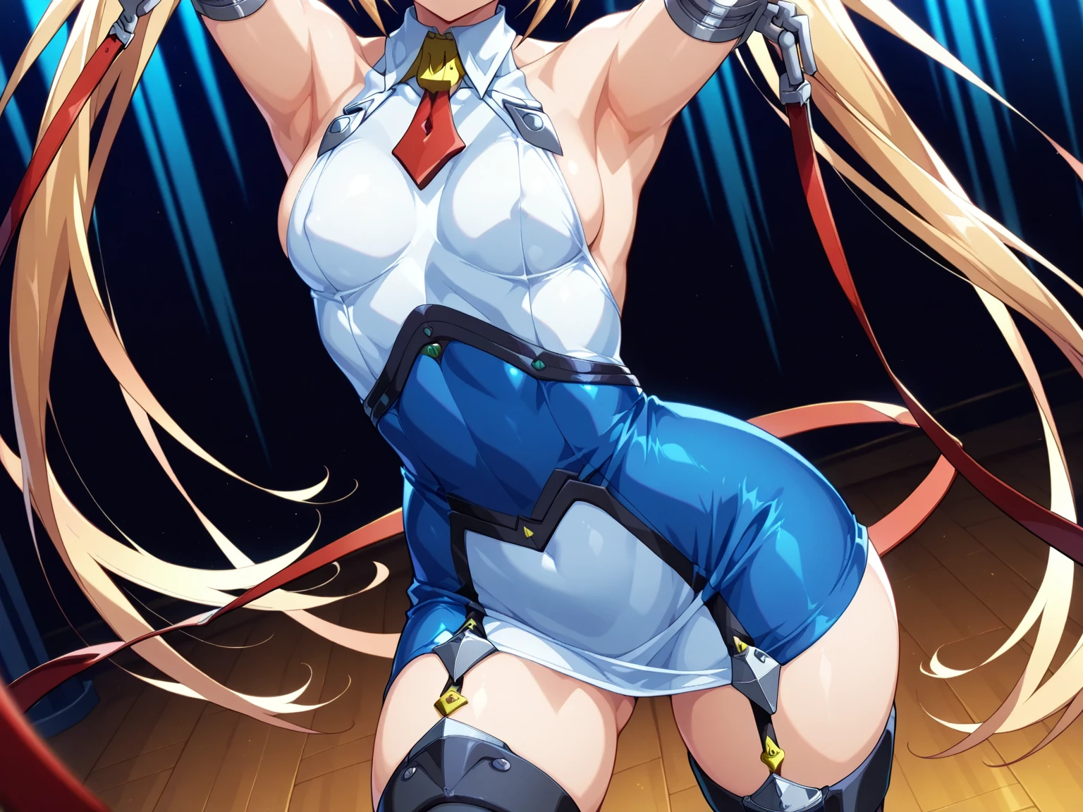 (masterpiece, best quality:1.2), 1girl, solo,standing_split,
asuna, silver armor,