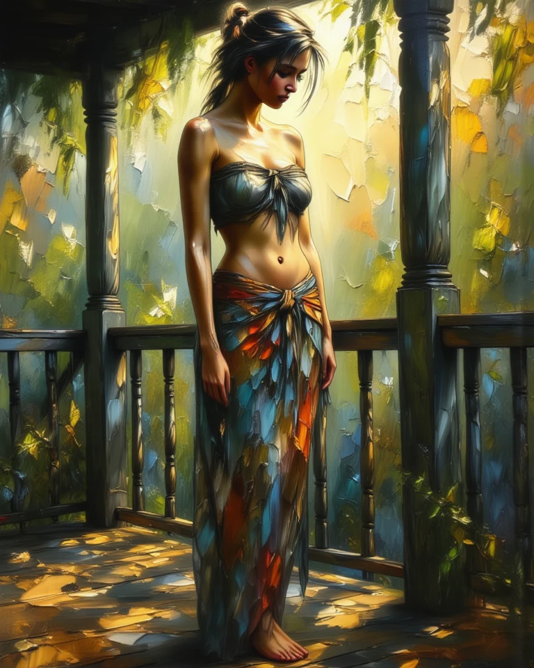 masterpiece、top-quality、a young woman, showering outdoors, naked, full body shot