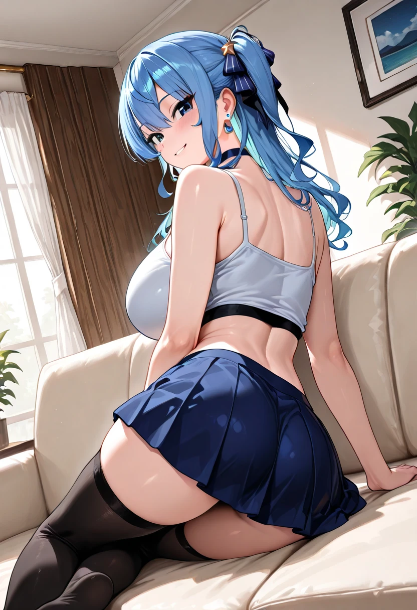 masterpiece, Highest quality, High resolution, 1girl Yugiri Ayano, Black Skirt, Black socks, , Browsing Caution,Official Art,非常に詳細な CG ユニティ 8K 壁紙, Perfect lighting, (masterpiece:1.0),(Highest_quality:1.0), 超High resolution,4K,Super detailed, photograph, 8K, High resolution, High resolution, Absurd:1.2, 400 for Kodak Port, Film Grain, Blurred Background, Bokeh:1.2, Lens flare, (Vibrant_color:1.2),(beautiful_face:1.5),(narrow_Waist),(Perfect hands, Perfect ???????:1.2),,, ((Beautiful 詳細 Face and Eyes)),(Vagina Penis),(1 male and 1 female,Have sex:1.3),Cowgirl,alone, ,20 year old beauty、Browsing Caution小さな頭,Slender body, Ideal body proportions,Slim lower body、Oily skin, Glowing Skin,Sweat,Big Breasts,Long Hair,cry,Open your mouth,vapor,Heavy breathing,squat:1.3,Spread your legs:1.5, Raise the hand,,((When it enters the sheath,Creampie,Excessive ejaculation)),, 、, 、Completely naked、、Nipples,To pee、Leaking urine、Spread your legs、Water coming out of the vagina、、well-balanced breasts、squat、Spread your legs、blush、Red cheeks、Embarrassed,(灰colorの無地背景)