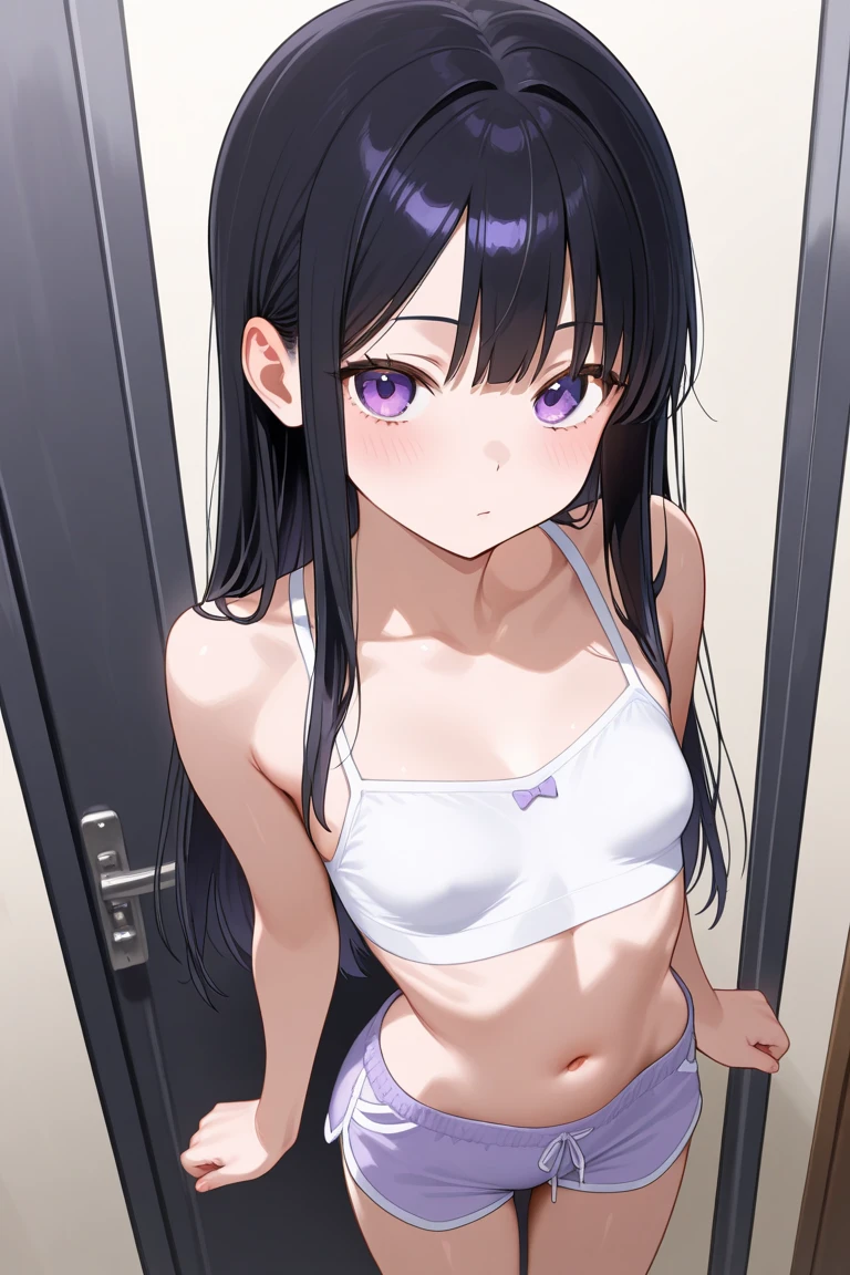 1girl in、AS-Adult、barechested、Cute、(small tits)、Upper body portrait、