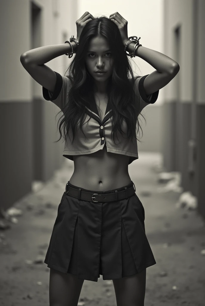 penelope cruz、Sticking out the navel、newyork、She wears a torn Spider-Man suit,wearing skirt、 Red and black color scheme,Dynamic、masterpiece、top-quality、ultra-detailliert、ighly detailed、beautiful detailed brilliance、超A high resolution