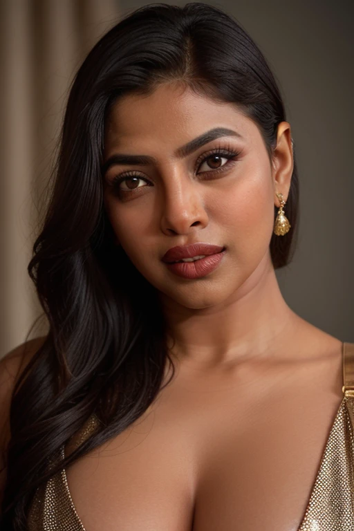 Extremely gorgeous, round face, shoot for a famous cosmetics brand, shoot for top health magazine cover Page, bold photoshoot, bold looks, body positivity, stunning beauty, ravishing, spicy hot, sizzling hot, sensual shoot, artistic sensual photograpy, thick figure, curvy, Thick navel, sexy tempting lady, sexy navel folds, fleshy figure, woman with a flower in her hair and a flower in her hair, closeup portrait shot, movie stills photography, traditional beauty, body sweat, glistening skin, feminine curve, curvy body, skin texture, skin pores, traditional clothes , traditional female hairstyles, pretty face!!, shot on sony alpha dslr-a300, indian woman with brown skin, indian goddess, traditional makeup, movie stills, actress, close - up portrait shot, detailed portrait shot, ultra HD, 32k, hyper realistic, hyper realistic skin, High level professional photography, insane details, high quality skin, beautymarks, real photograph, add every possible elements to make the photo looks as real photograph, tattoo, tattoo like tattooed tribal woman,